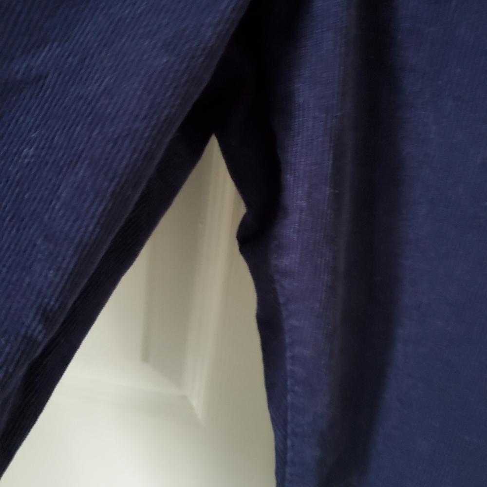 Coldwater Creek Navy Blue Corduroy Pants Womens 16P - Picture 4 of 7